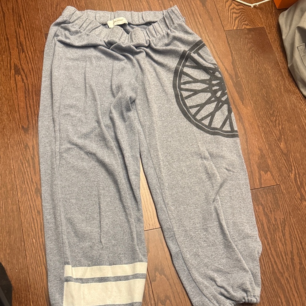 SoulCycle Gray Joggers with Wheel Graphic